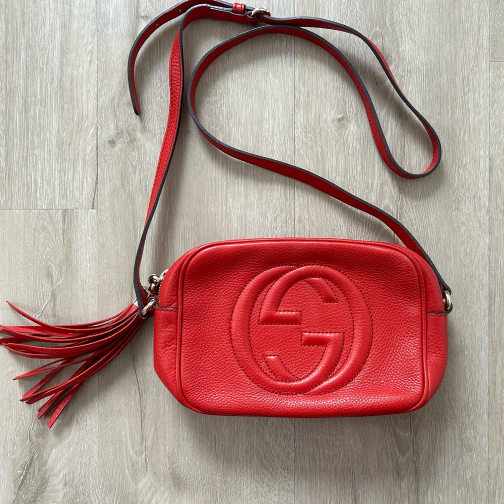 Gucci Soho Disco Bag - Red